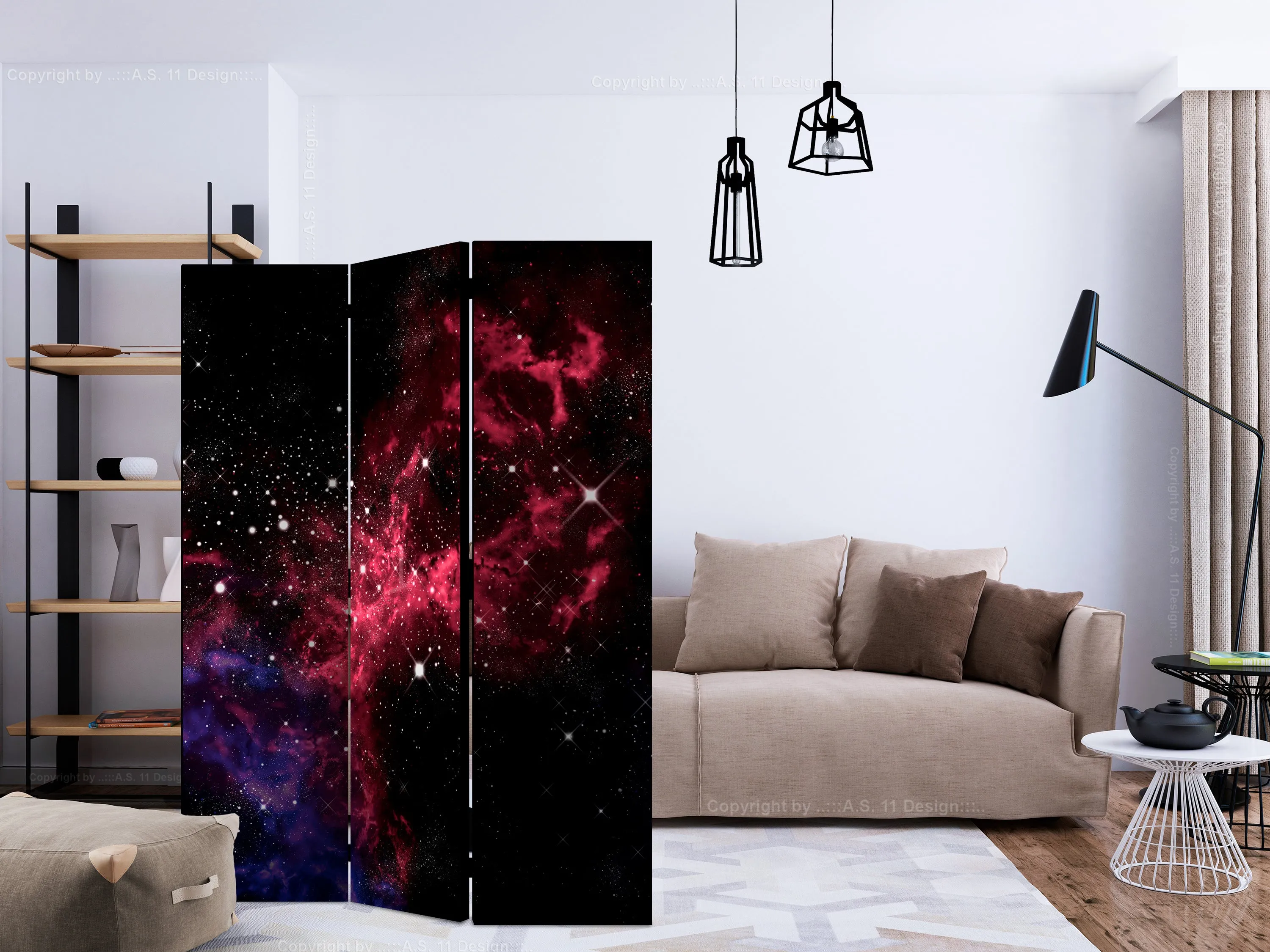 Paravento space stars [Room Dividers]