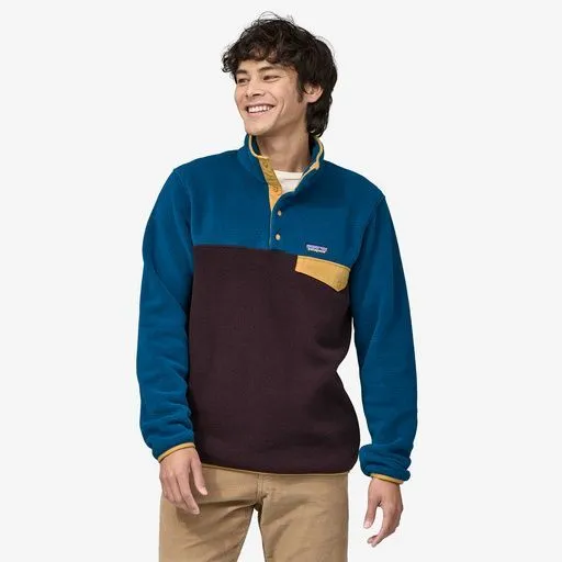 Patagonia Men's Lightweight Synchilla Snap-T Fleece Pullover - Obsidian Plum