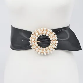 Pearl Metal Buckle Detail Belt