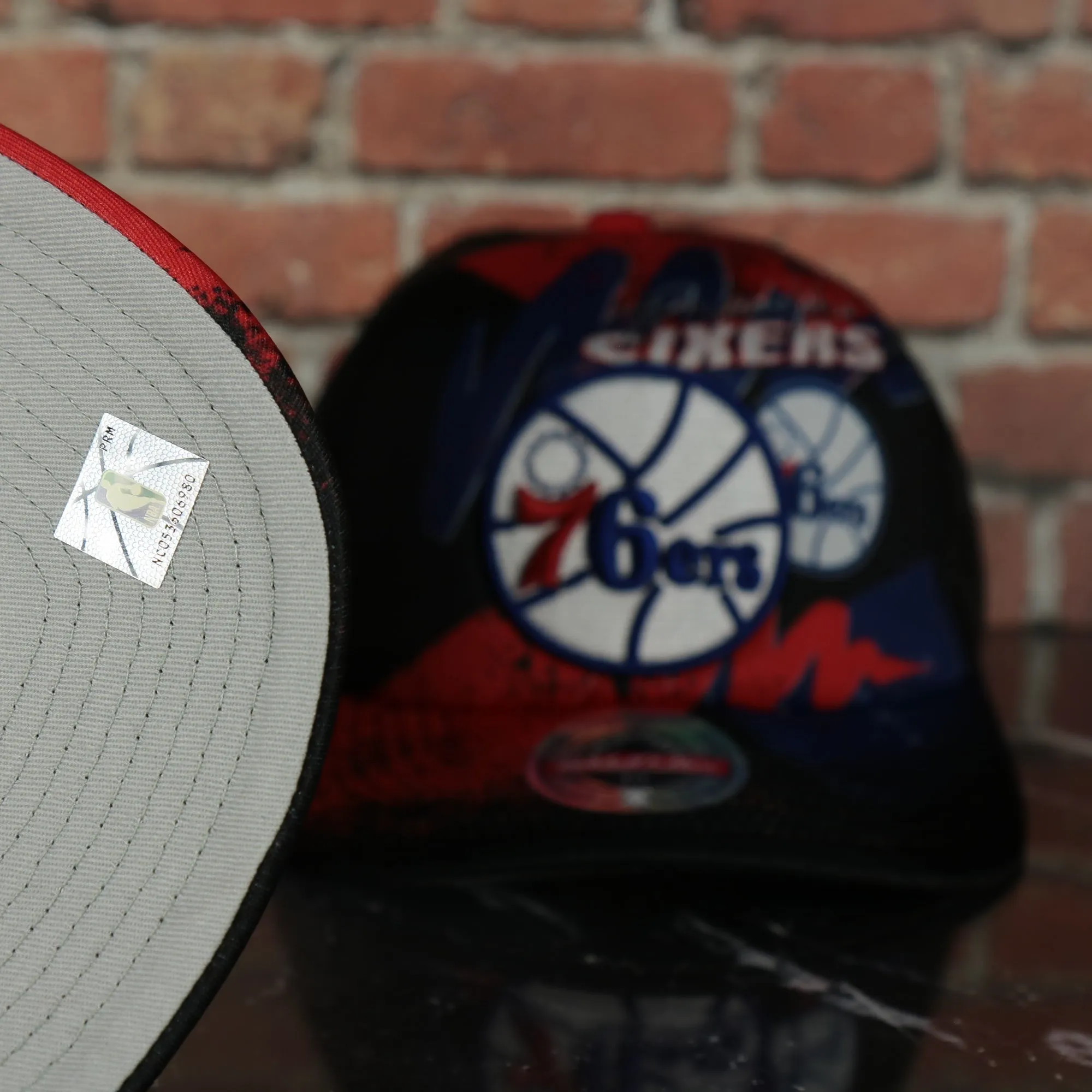 Philadelphia 76ers NBA Hyper 90s Inspired Mitchell and Ness Trucker Snapback Hat