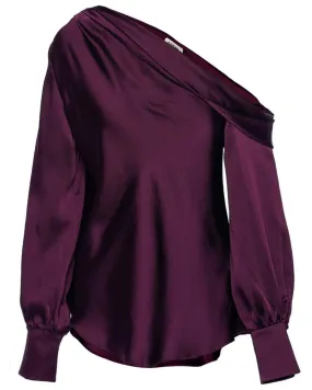 Plum Alice Single Shoulder Top