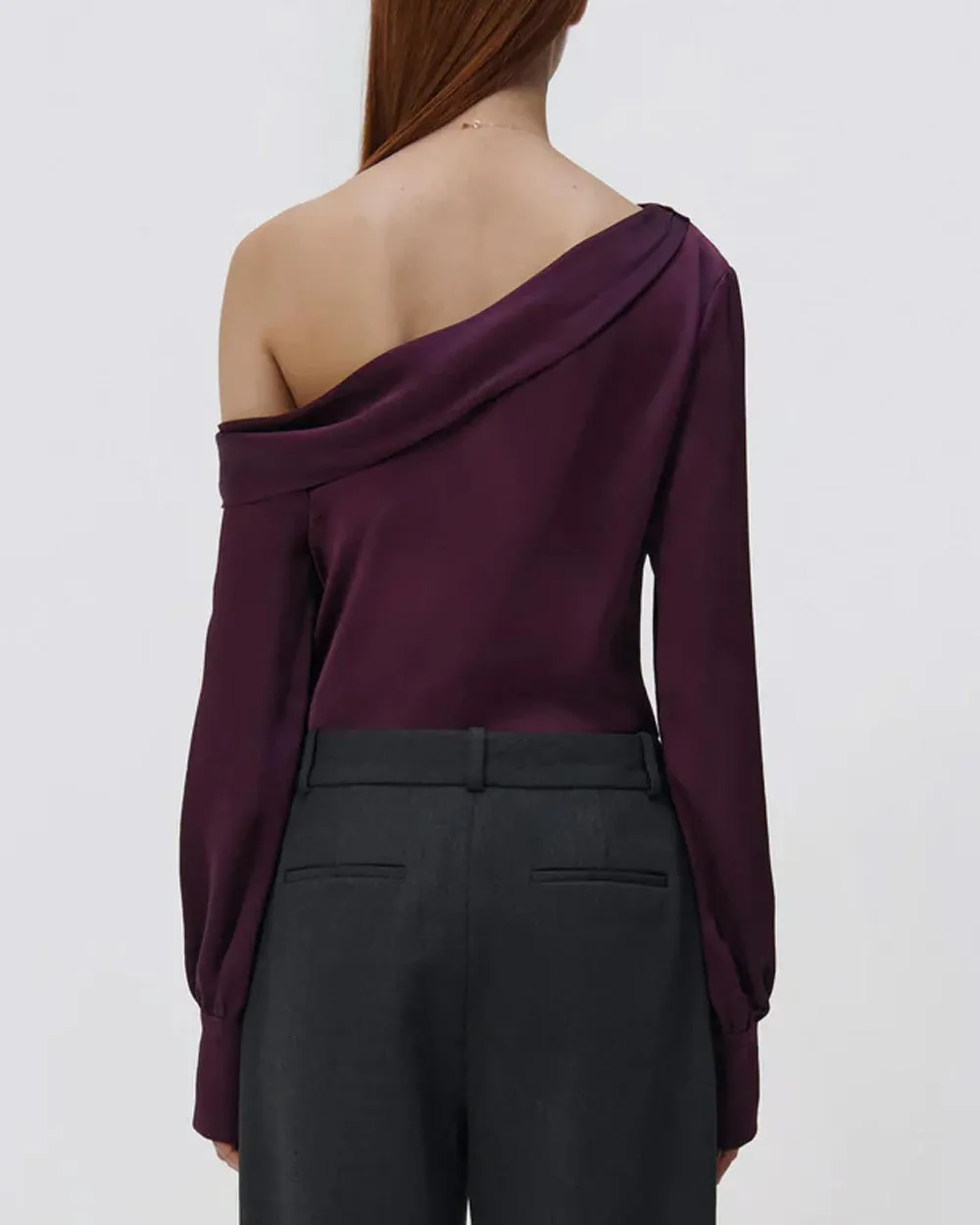 Plum Alice Single Shoulder Top