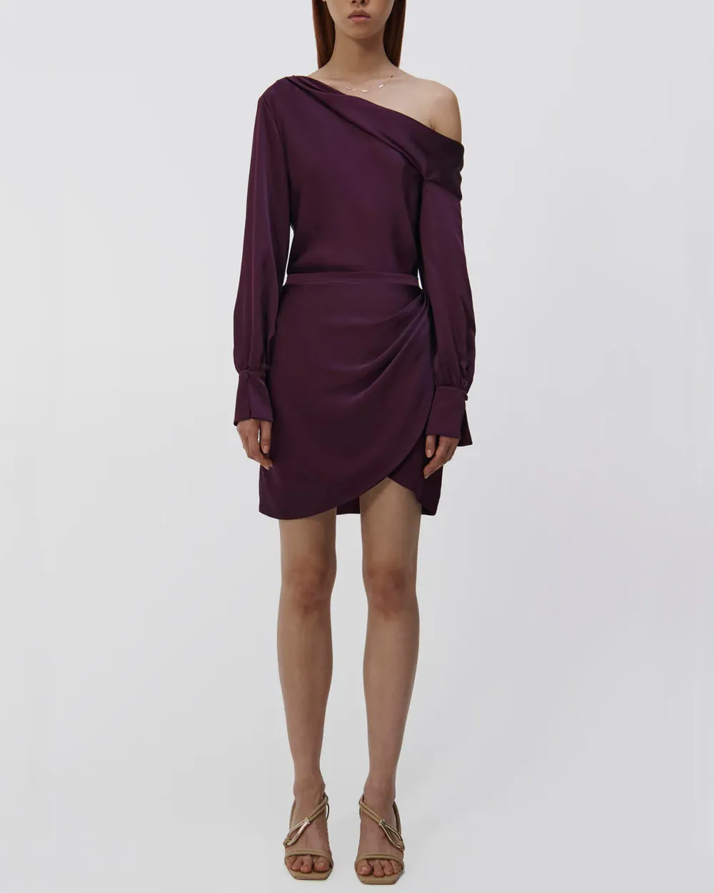 Plum Cameron Single Shoulder Dress