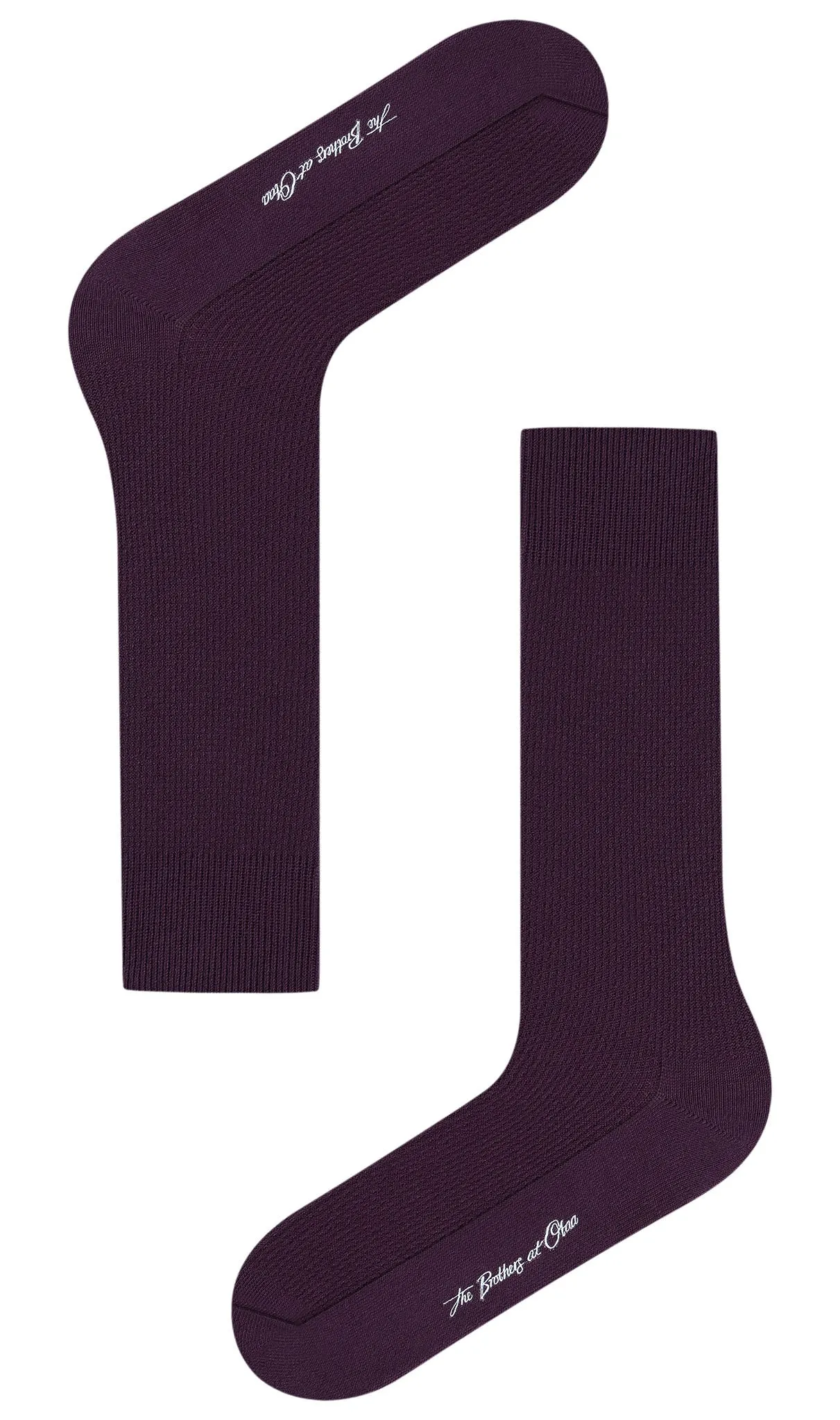 Plum Purple Textured Socks