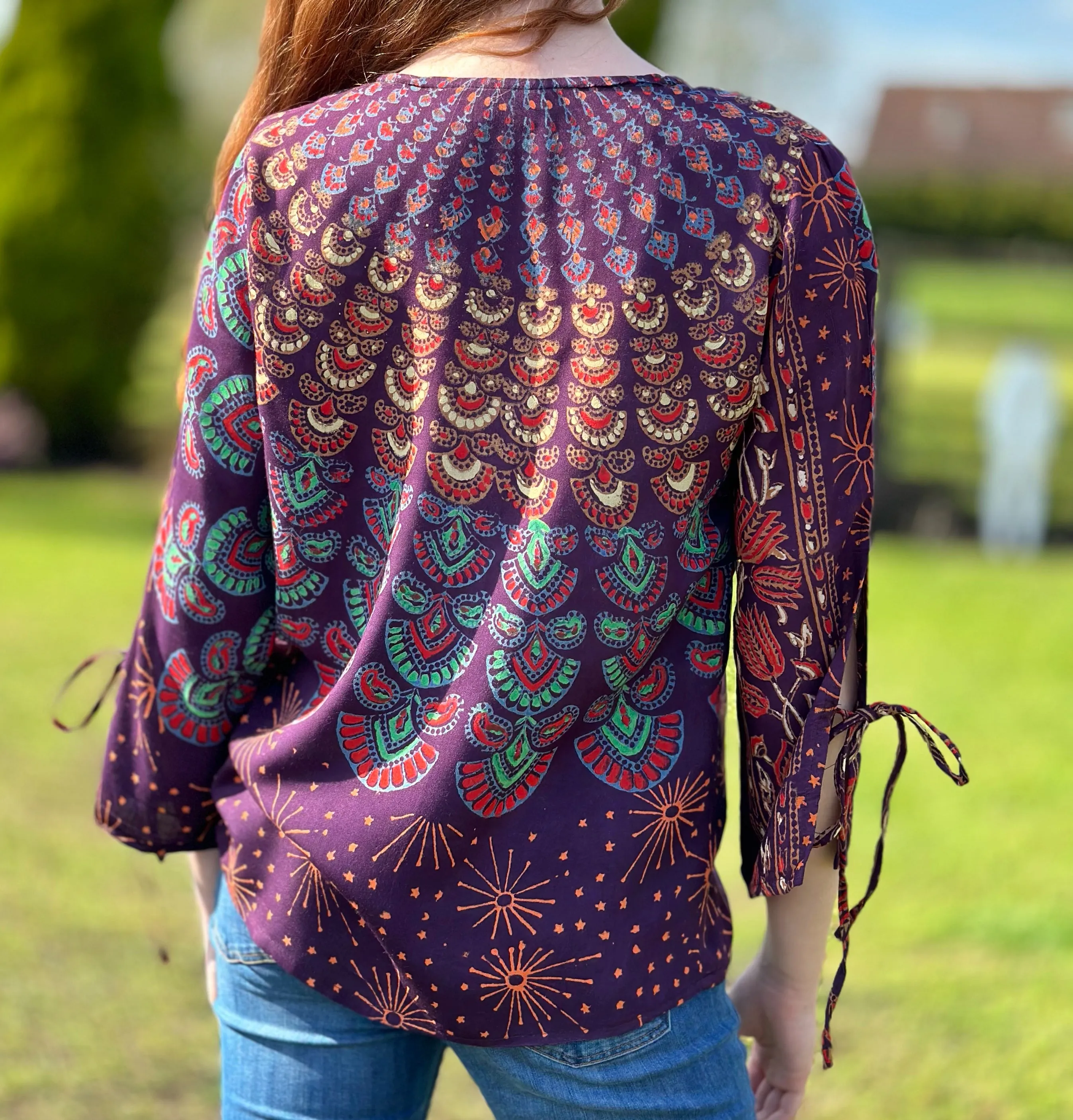 PLUM STARSHINE MANDALA TUNIC / TOP