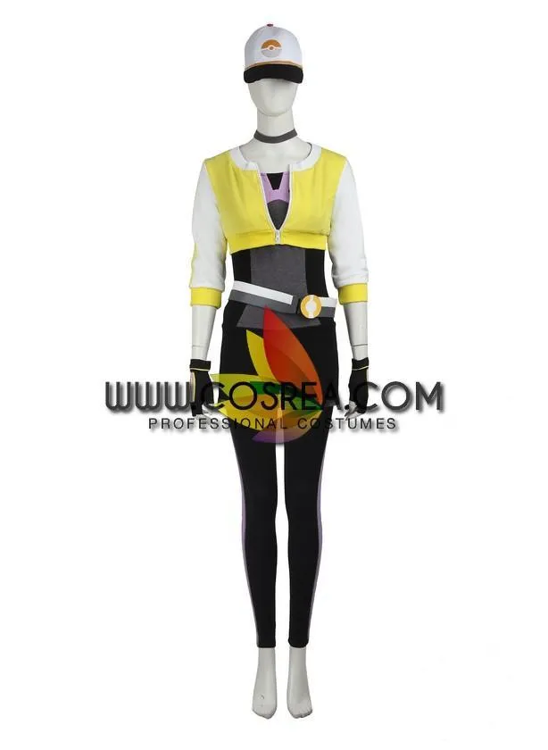 Pokemon Go Yellow Female Trainer Cosplay Costume