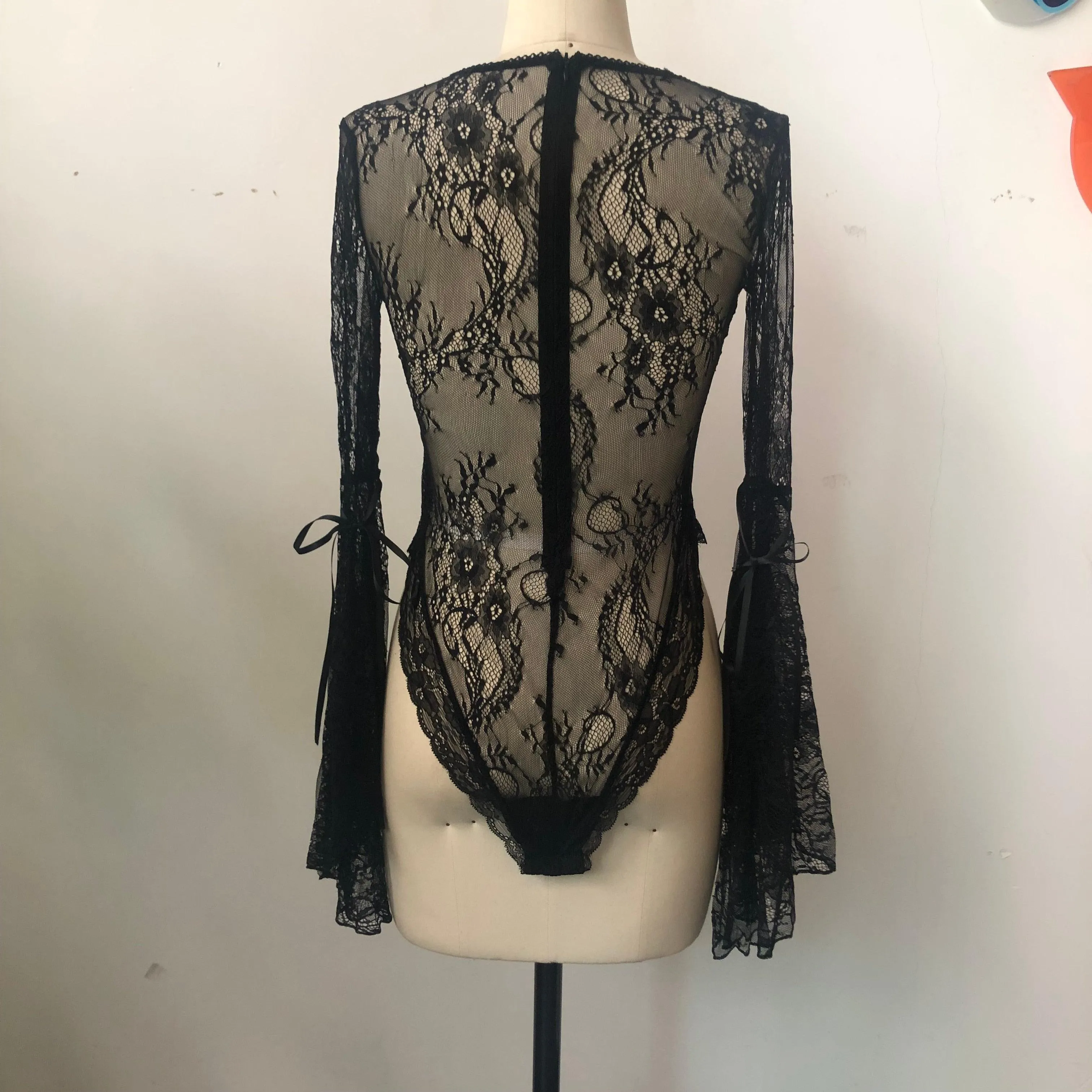 Rosetic Vintage Gothic Sexy Lace Bodysuit