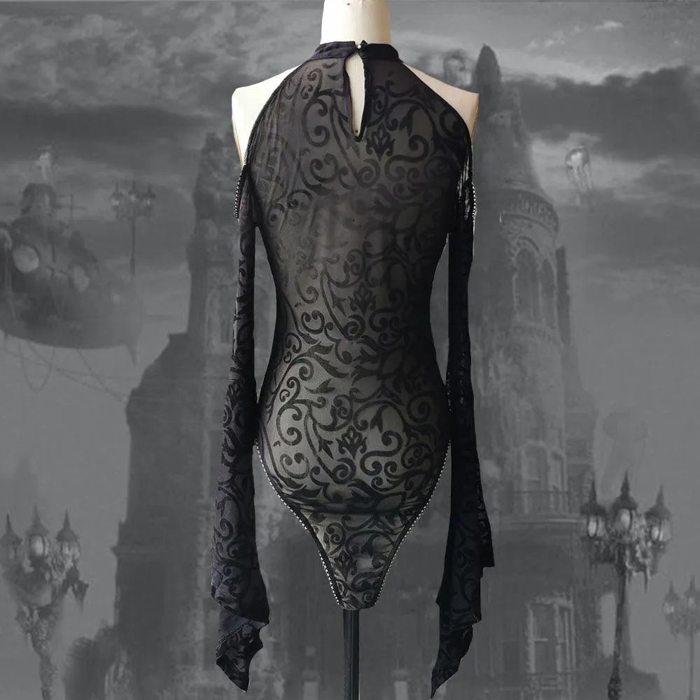 Rosetic Vintage Gothic Sexy Lace Bodysuit