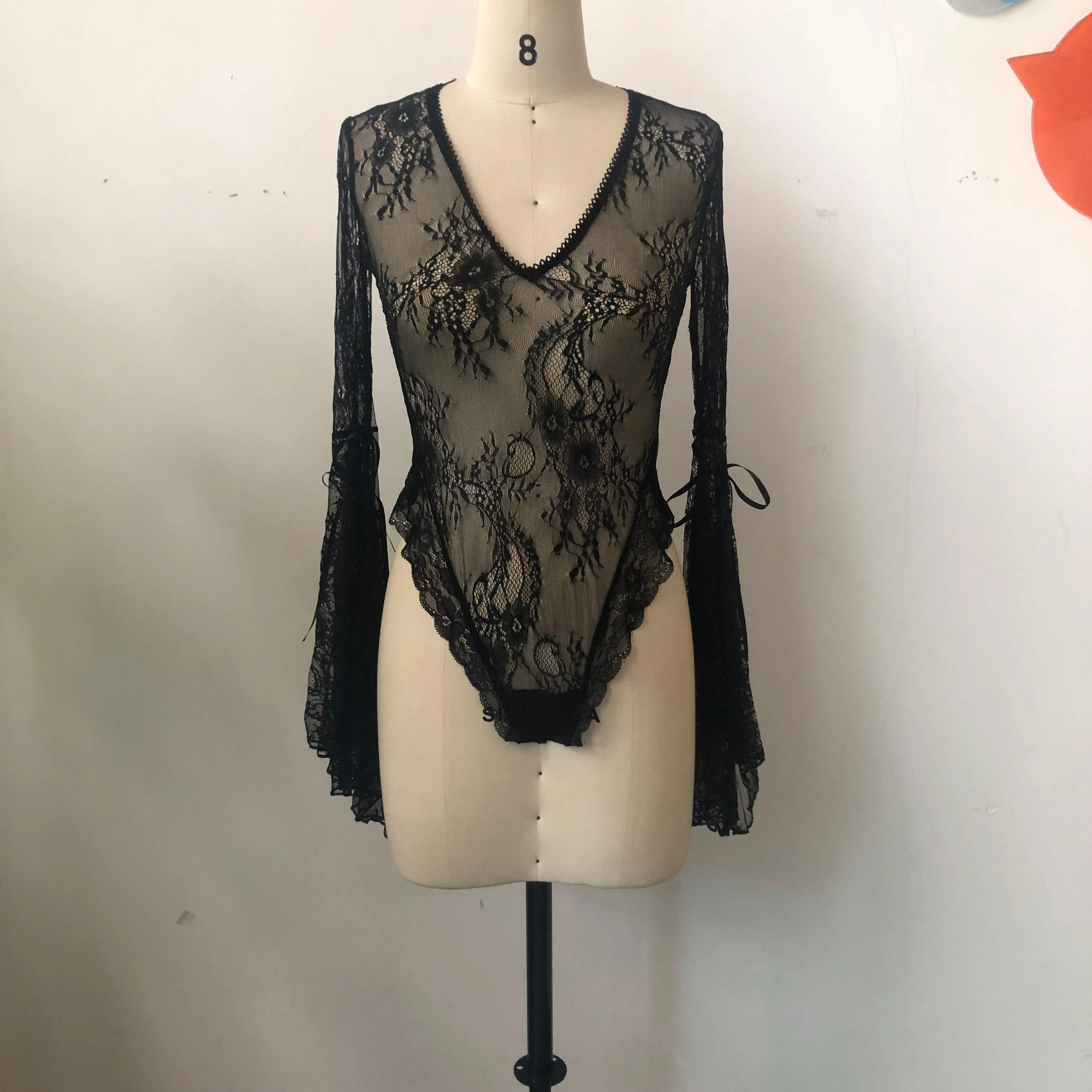 Rosetic Vintage Gothic Sexy Lace Bodysuit