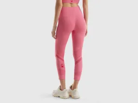 Seamless sports 3/4 leggings - Pink | Benetton