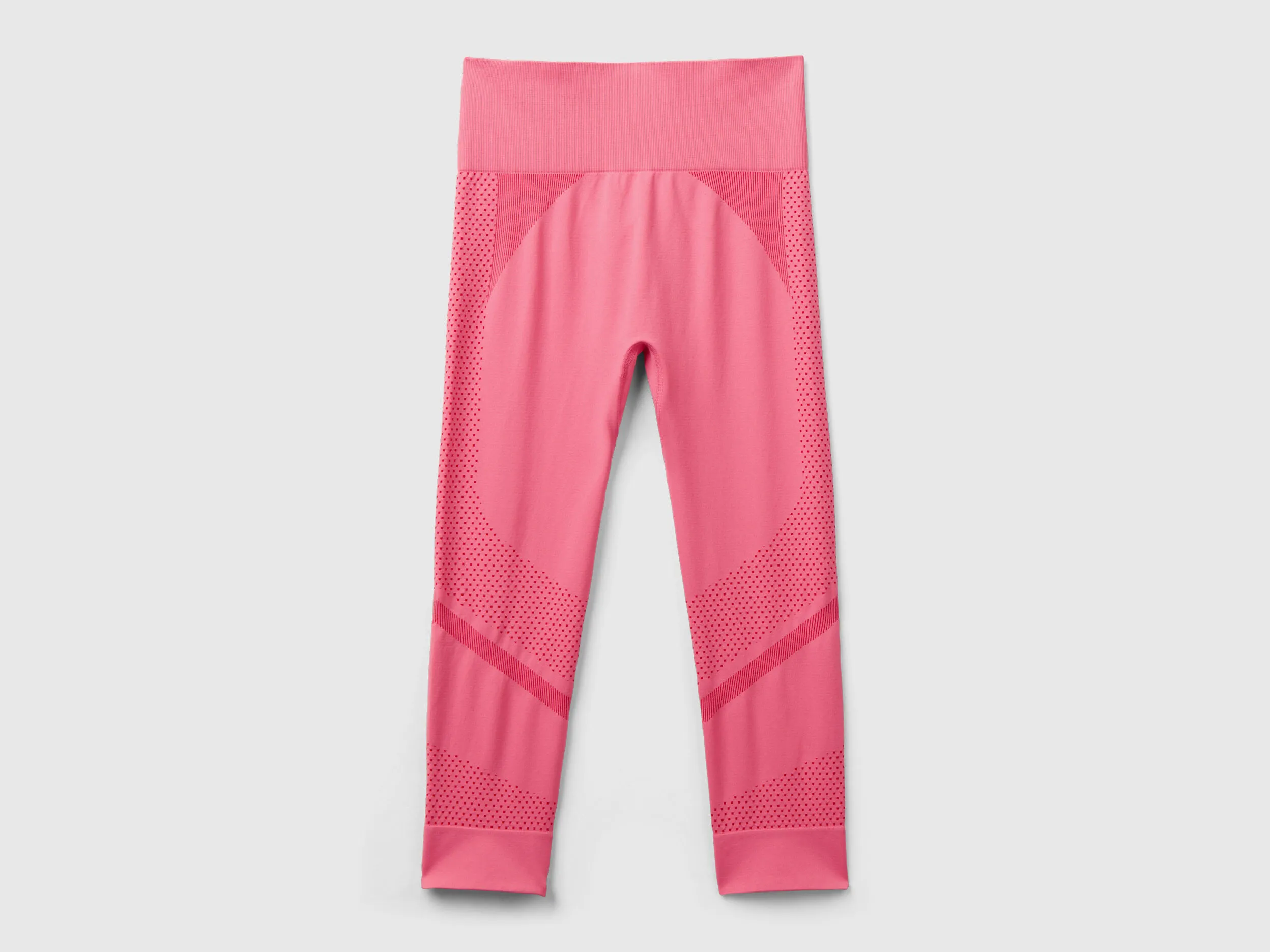 Seamless sports 3/4 leggings - Pink | Benetton