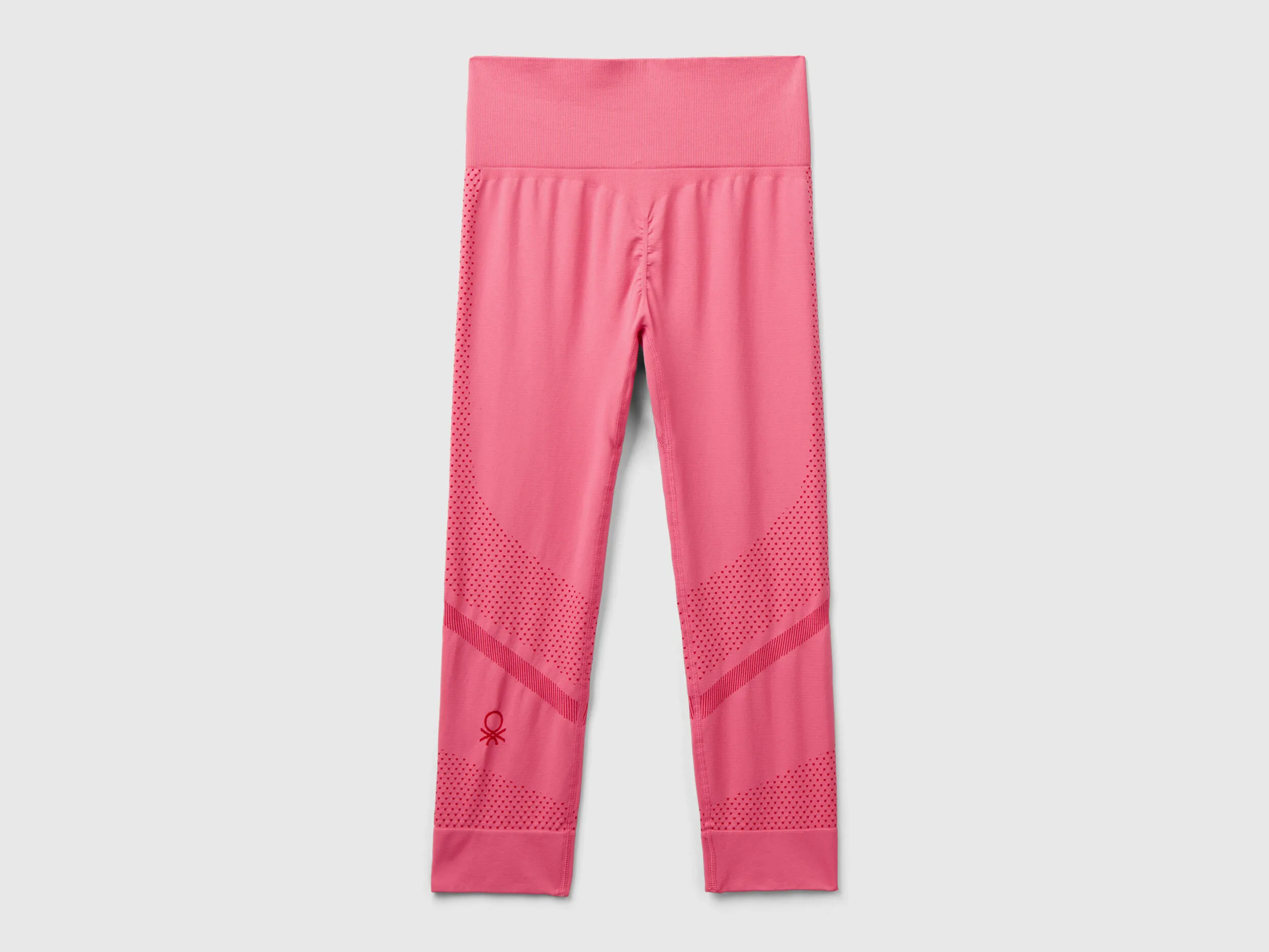 Seamless sports 3/4 leggings - Pink | Benetton