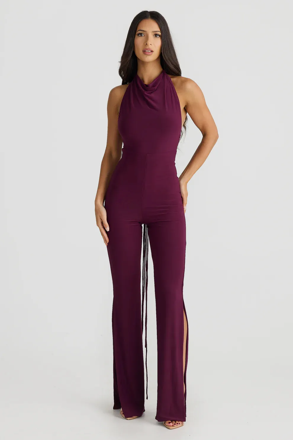 SELENE JUMPSUIT PLUM