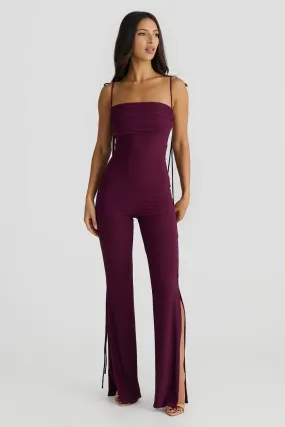 SELENE JUMPSUIT PLUM