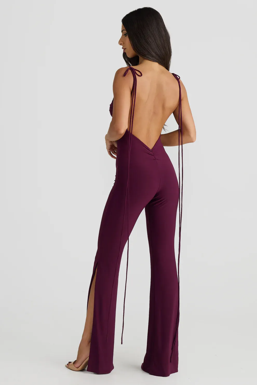 SELENE JUMPSUIT PLUM