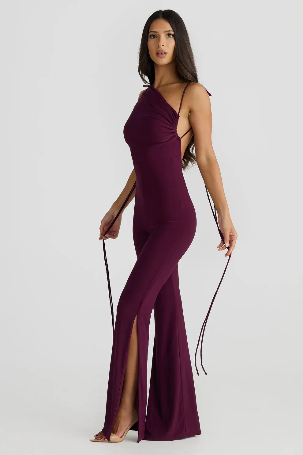 SELENE JUMPSUIT PLUM