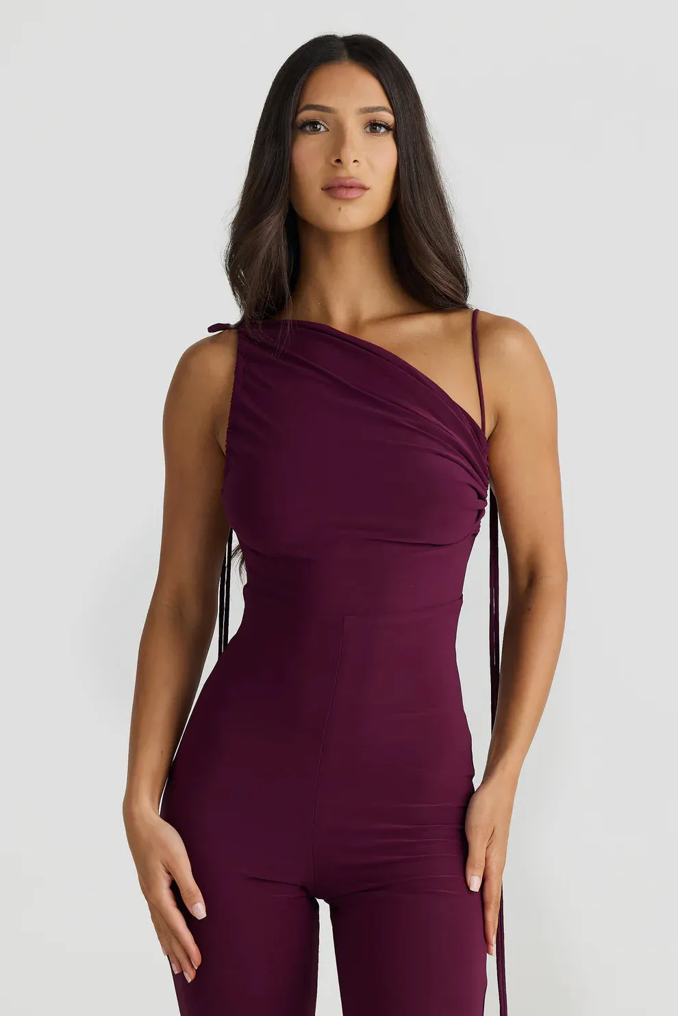 SELENE JUMPSUIT PLUM