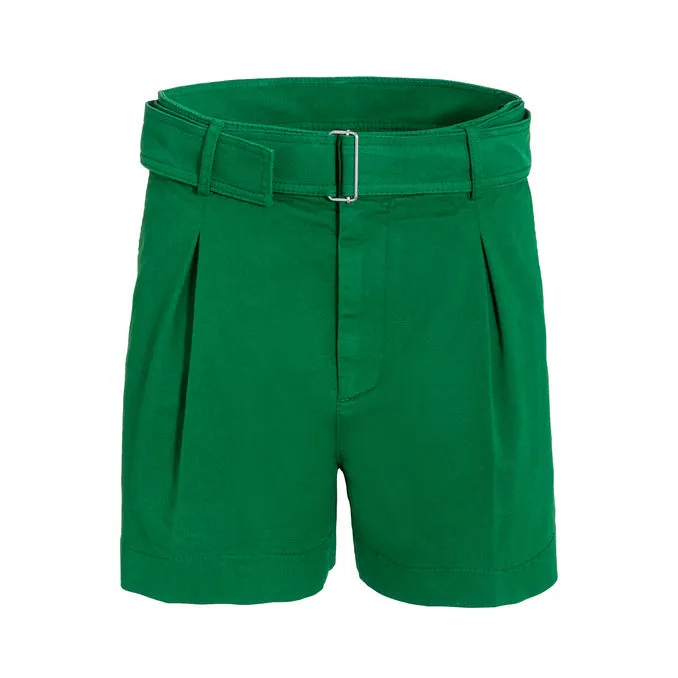 SHORT WITH BELT Woman Green