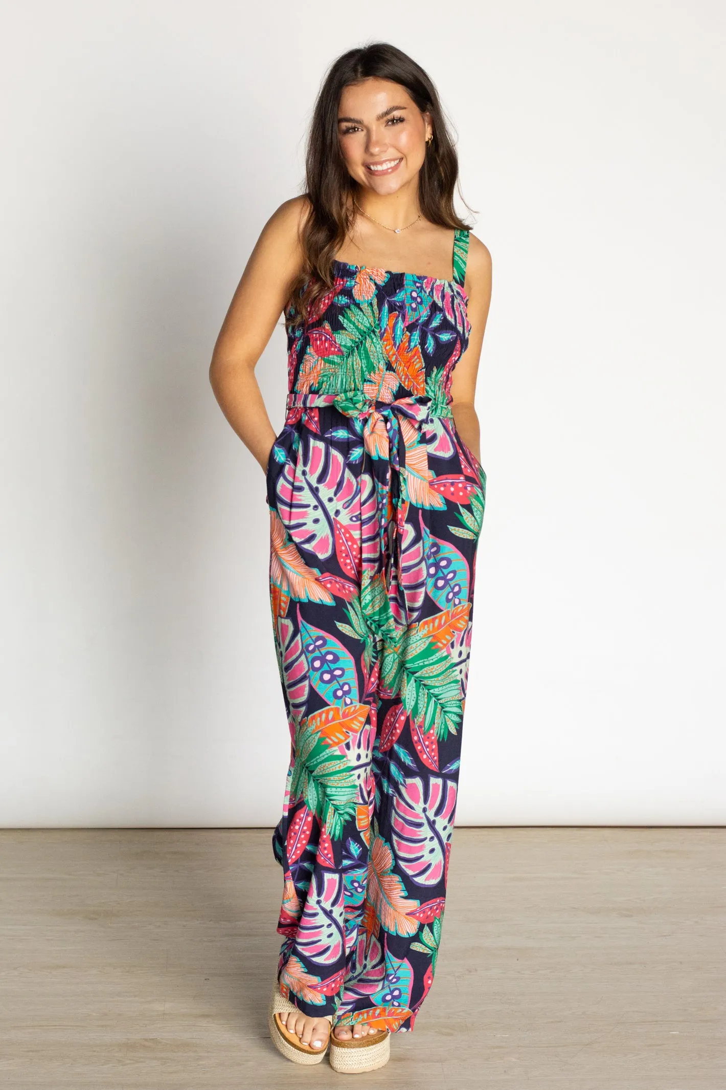 Somewhere on a Beach Multicolor Jumpsuit