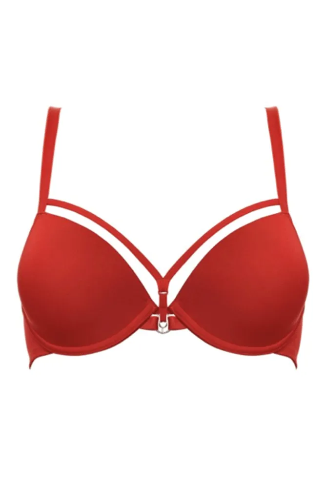 Space Odyssey Red Bra