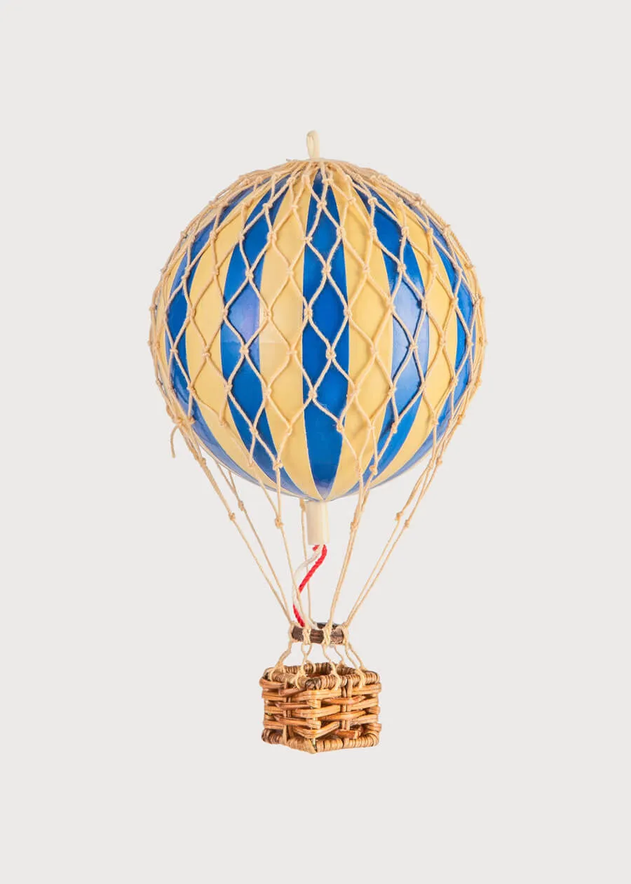 Striped Small Hot Air Balloon in Blue