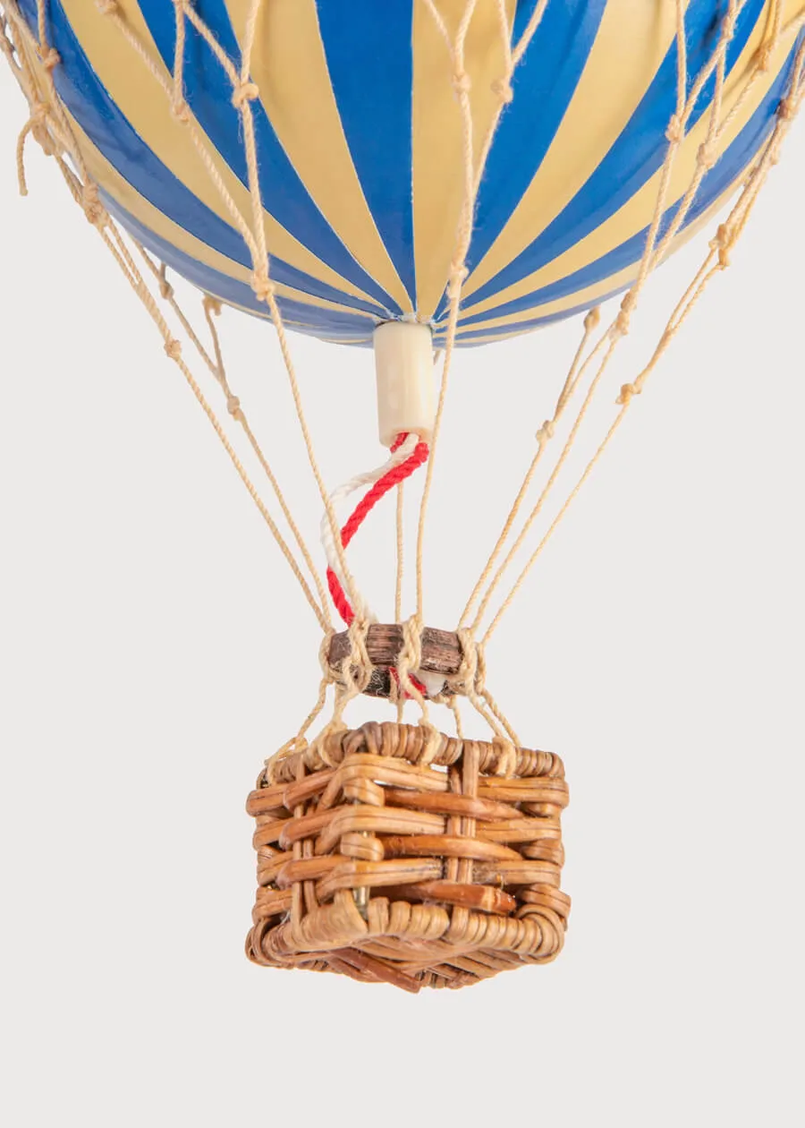 Striped Small Hot Air Balloon in Blue