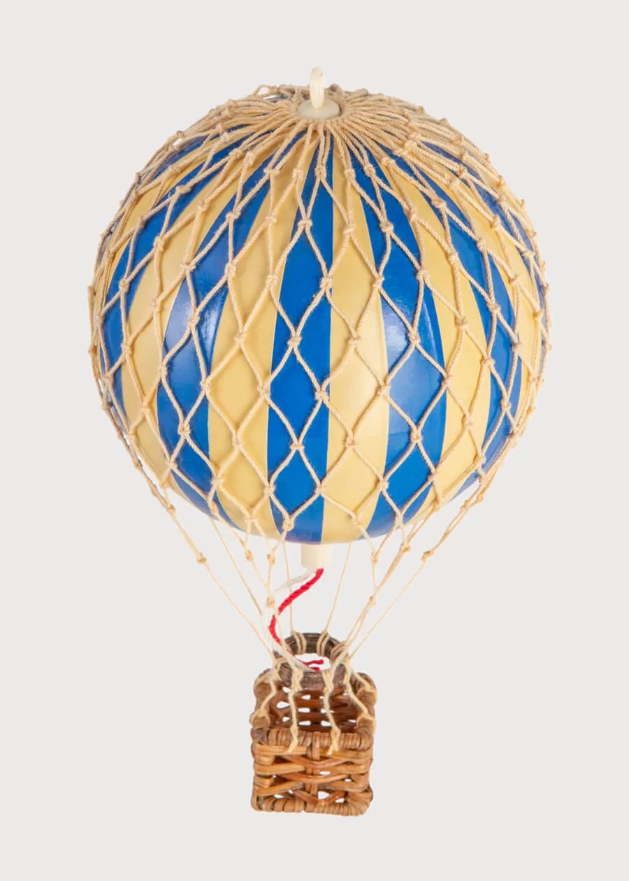 Striped Small Hot Air Balloon in Blue