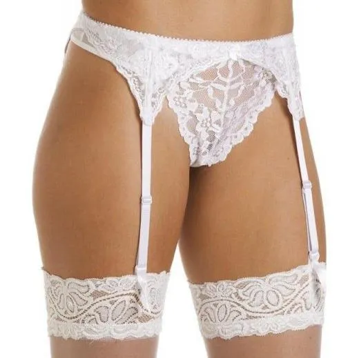 Suspender Belt - White