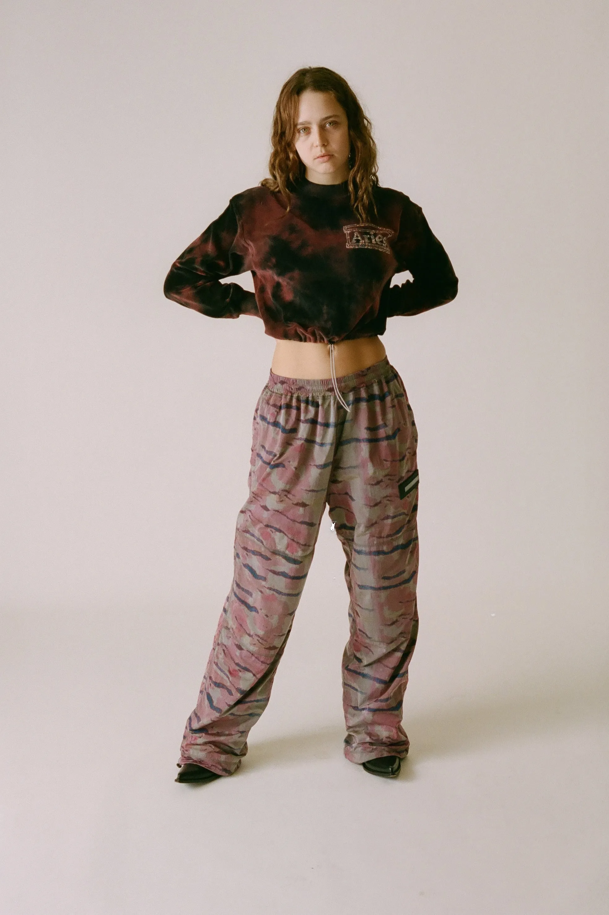 Tiger Print Windcheater Pant