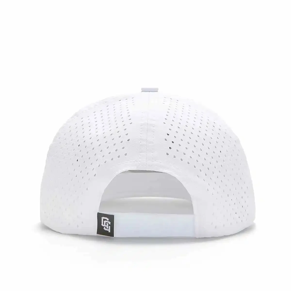 TOUR PRO Angry Golfer Golf Hat in White with Flat Brim