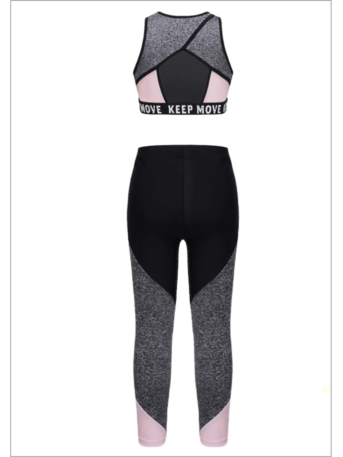 Trendy All Day Colorblock Activewear Set