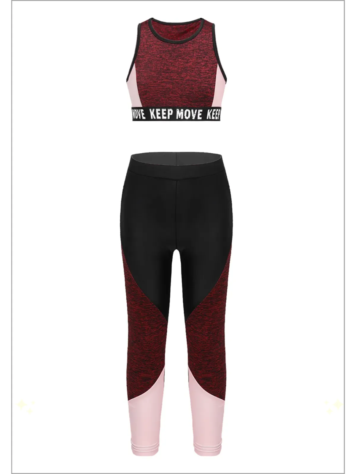 Trendy All Day Colorblock Activewear Set