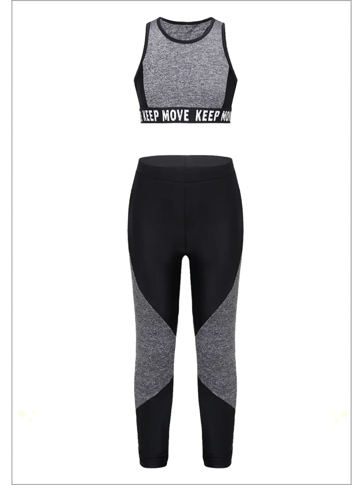 Trendy All Day Colorblock Activewear Set