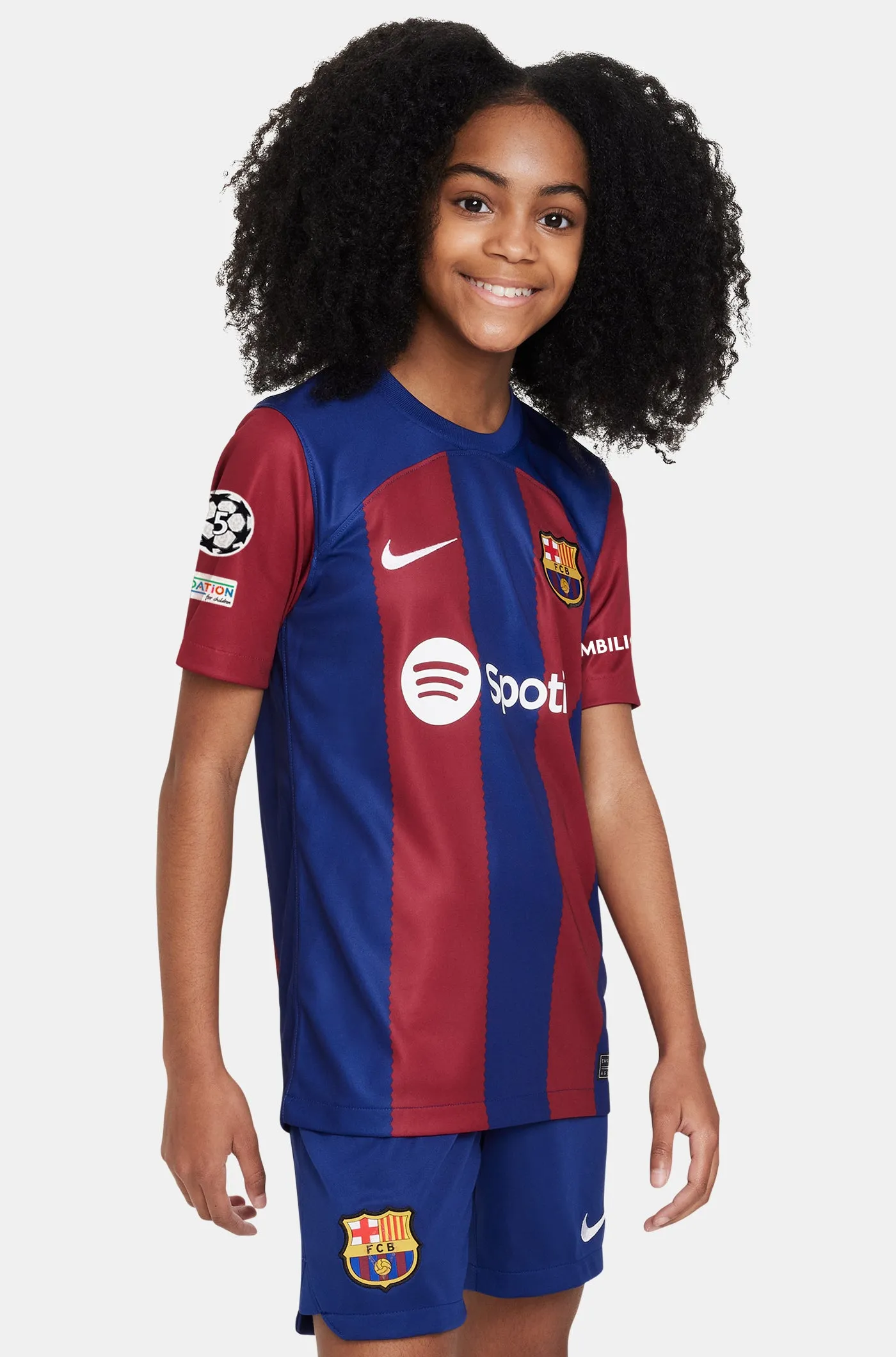 UCL FC Barcelona home shirt 23/24 - Junior - CHRISTENSEN