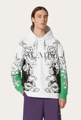 VALENTINO  |Street Style Long Sleeves Logo Luxury Sweatshirts