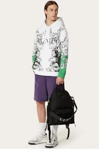 VALENTINO  |Street Style Long Sleeves Logo Luxury Sweatshirts