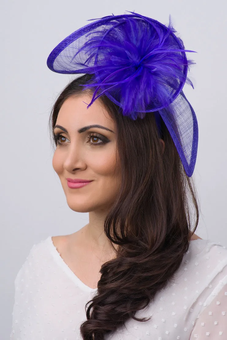 Victoria Fascinator - Violet Purple