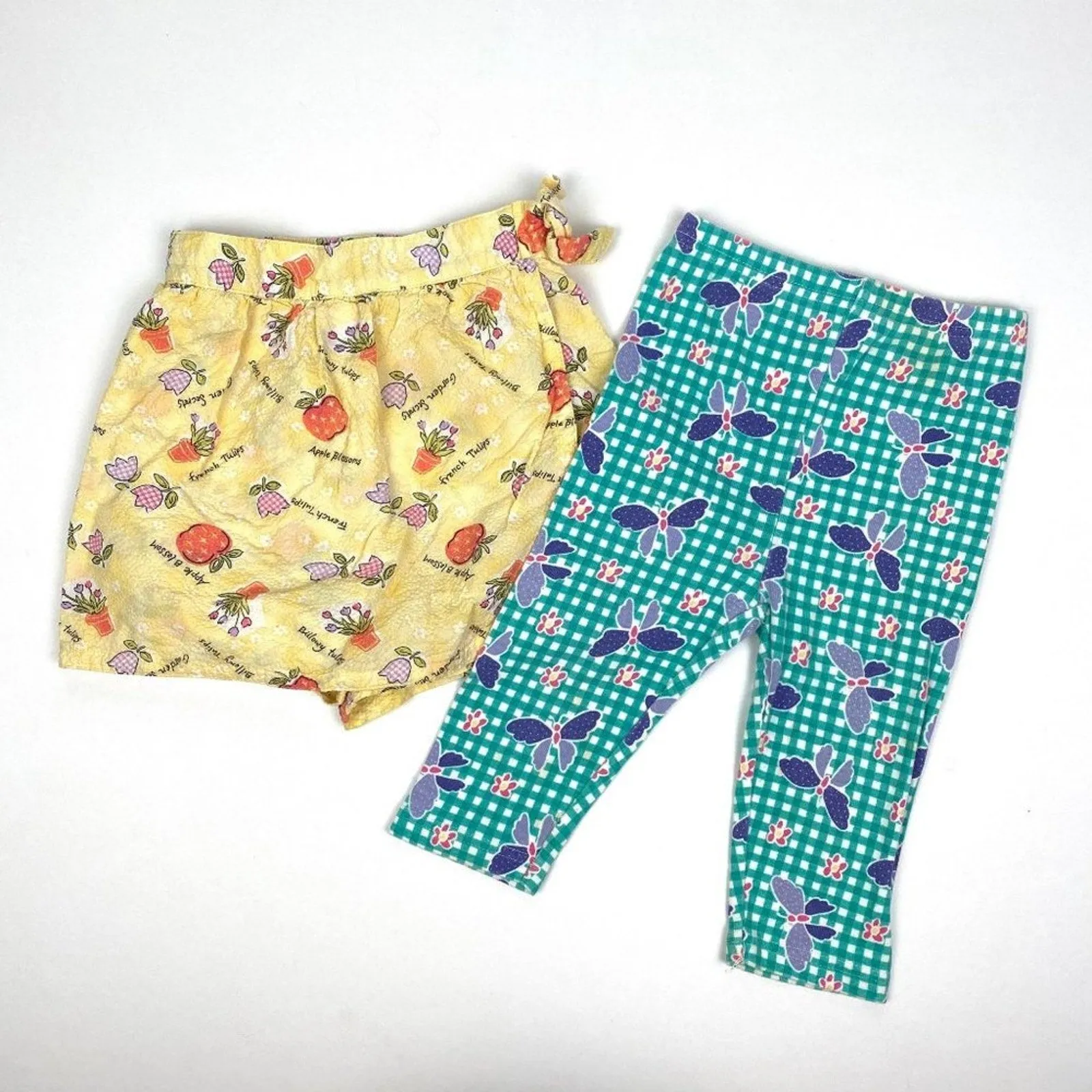 Vintage Gymboree Garden Bundle Skort Leggings Medium