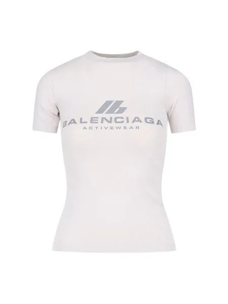 WHITE ACTIVEWEAR T-SHIRT IN STRETCH JERSEY