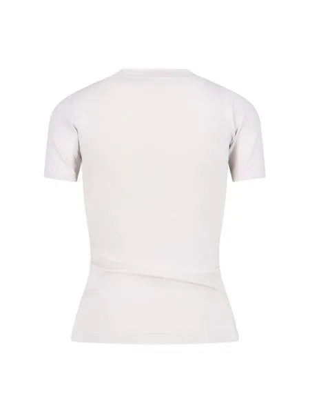 WHITE ACTIVEWEAR T-SHIRT IN STRETCH JERSEY