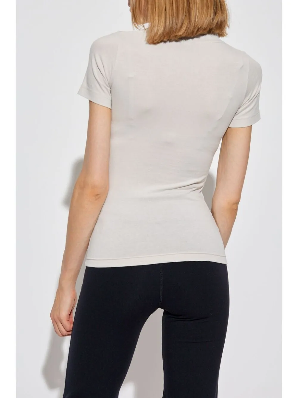 WHITE ACTIVEWEAR T-SHIRT IN STRETCH JERSEY