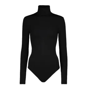 WOLFORD Colorado Polo Neck Bodysuit - Black