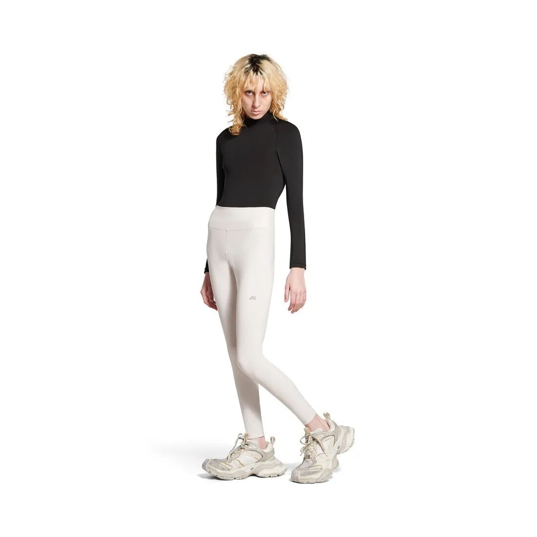      Women's Activewear Leggings in Off White 