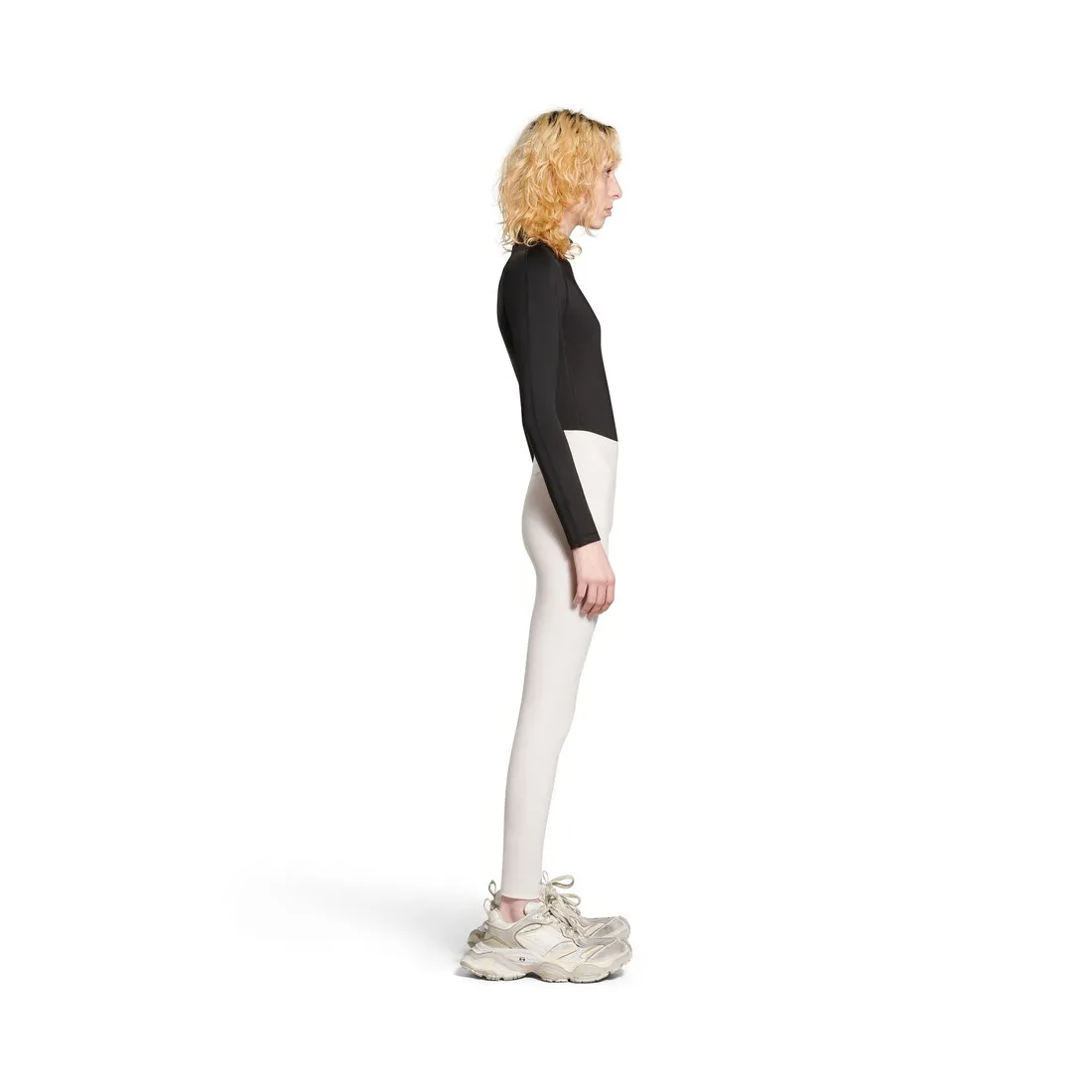      Women's Activewear Leggings in Off White 