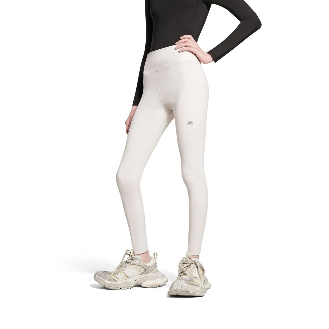      Women's Activewear Leggings in Off White 