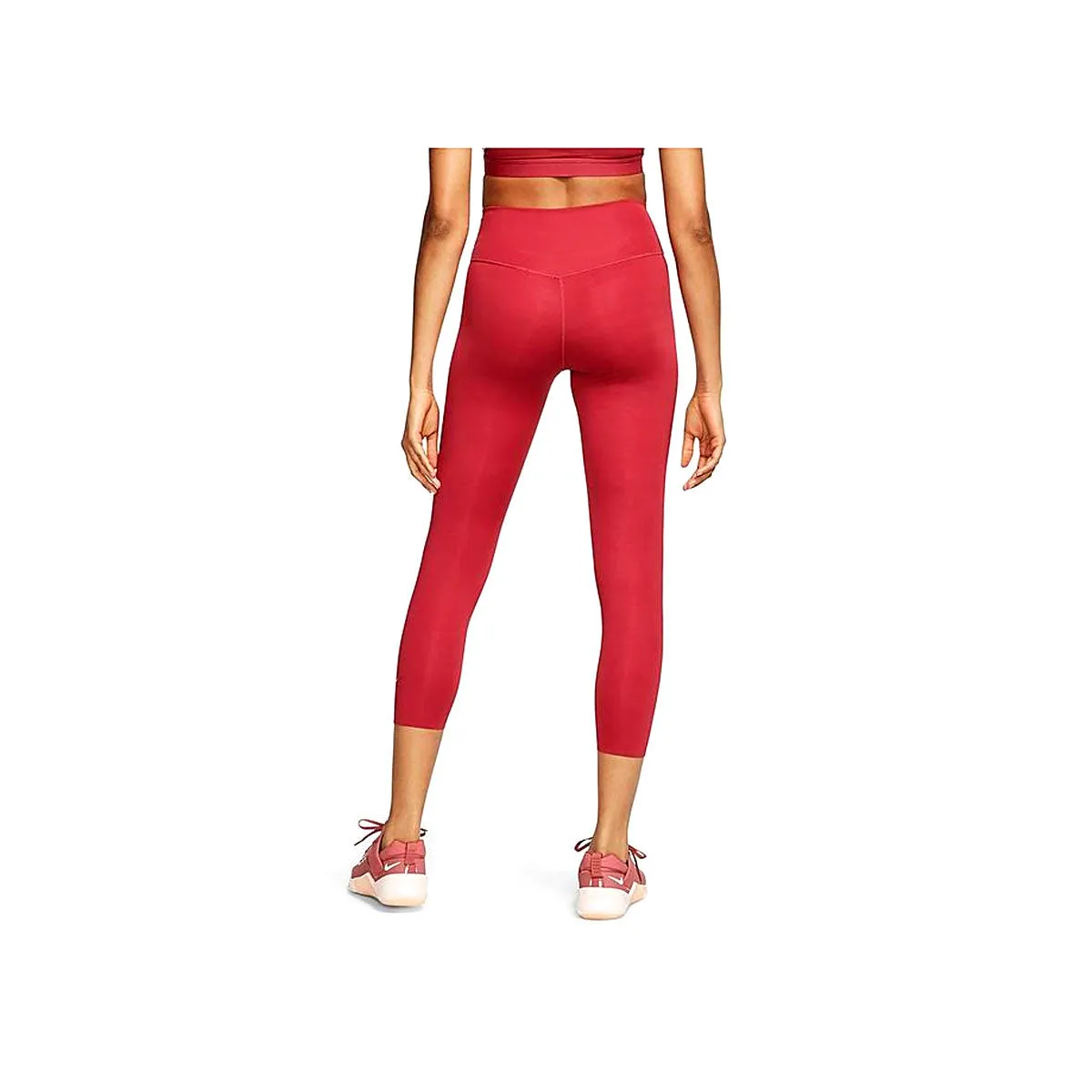 Women's One Luxe Mid-Rise Crop Leggings (615 -Brick Red)