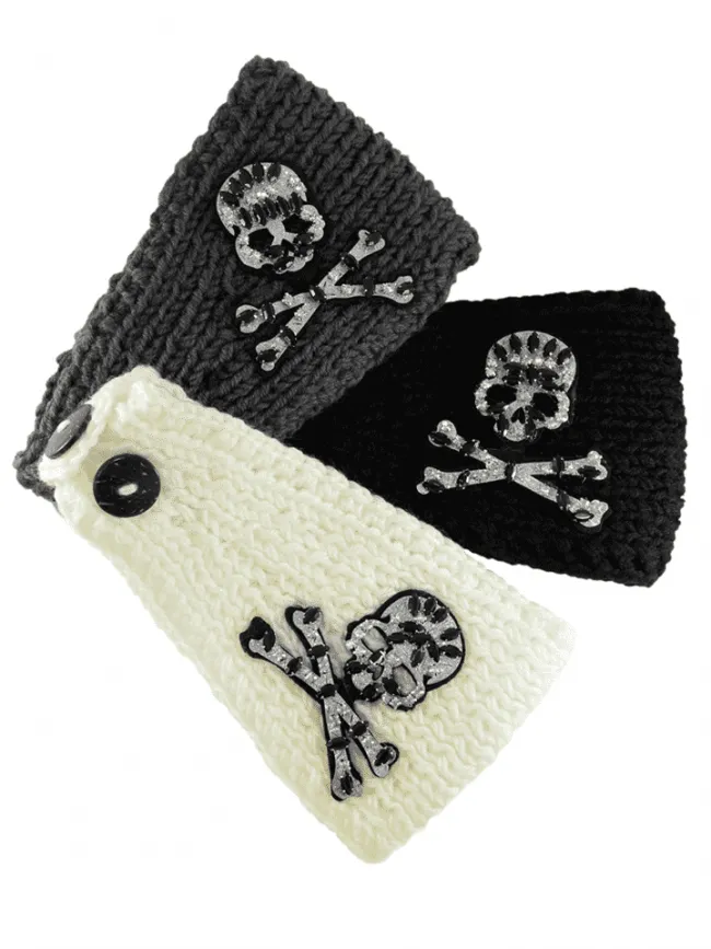 Women's Skull Face Rhinestones Headband