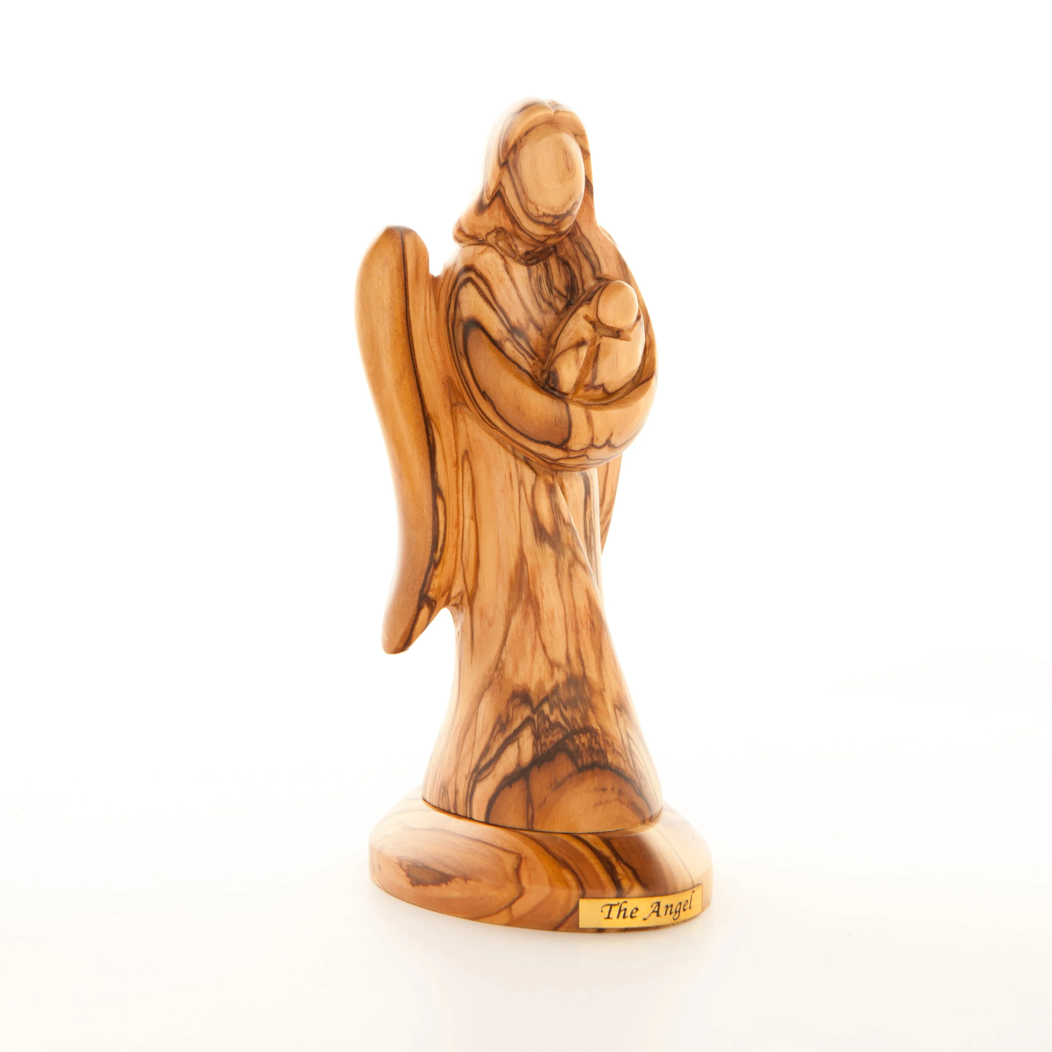 Wooden Angel with Baby in Arms, 6.3