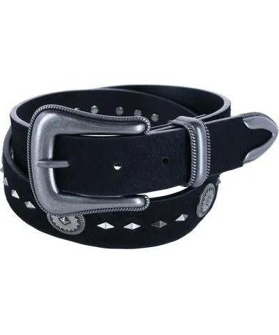 Wrangler Women's 3 Piece Calf Hair Western Belt with Conchos